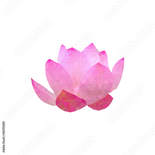polygonal lotos flower
