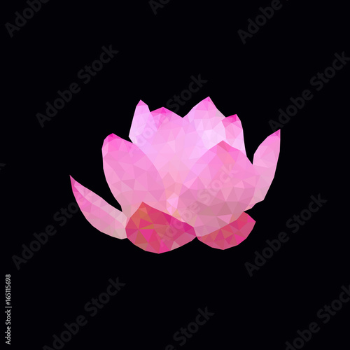 polygonal lotos flower