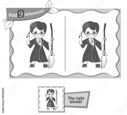 find 9 differences game wizard