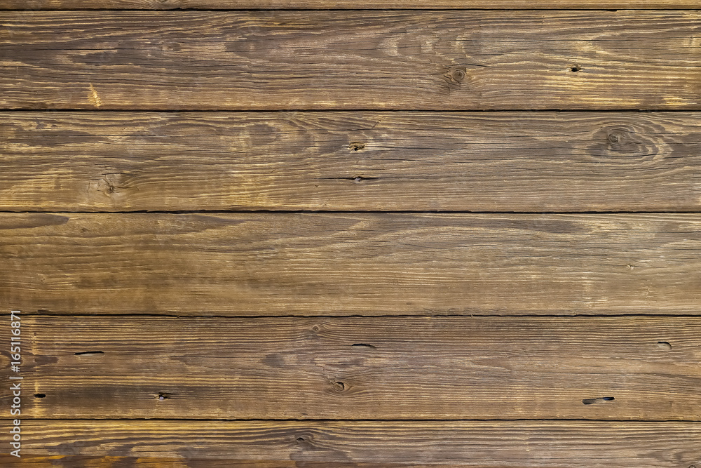 Obraz premium Wooden texture with scratches and cracks, natural backdrop, vintage design.