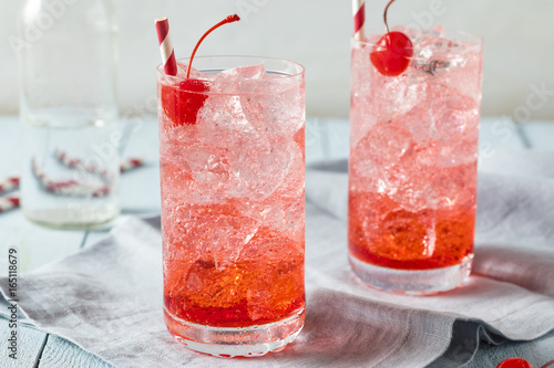 Sweet Refreshing Cherry Cocktail Mocktail photo