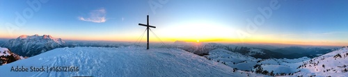 Winter Nature Panorama Gipfelkreutz  © PixelboxStockFootage