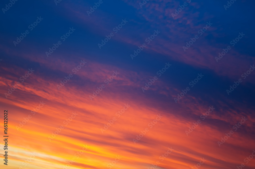 Sky background on sunset.
