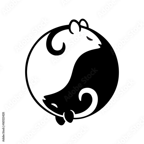 Rat yin yang
