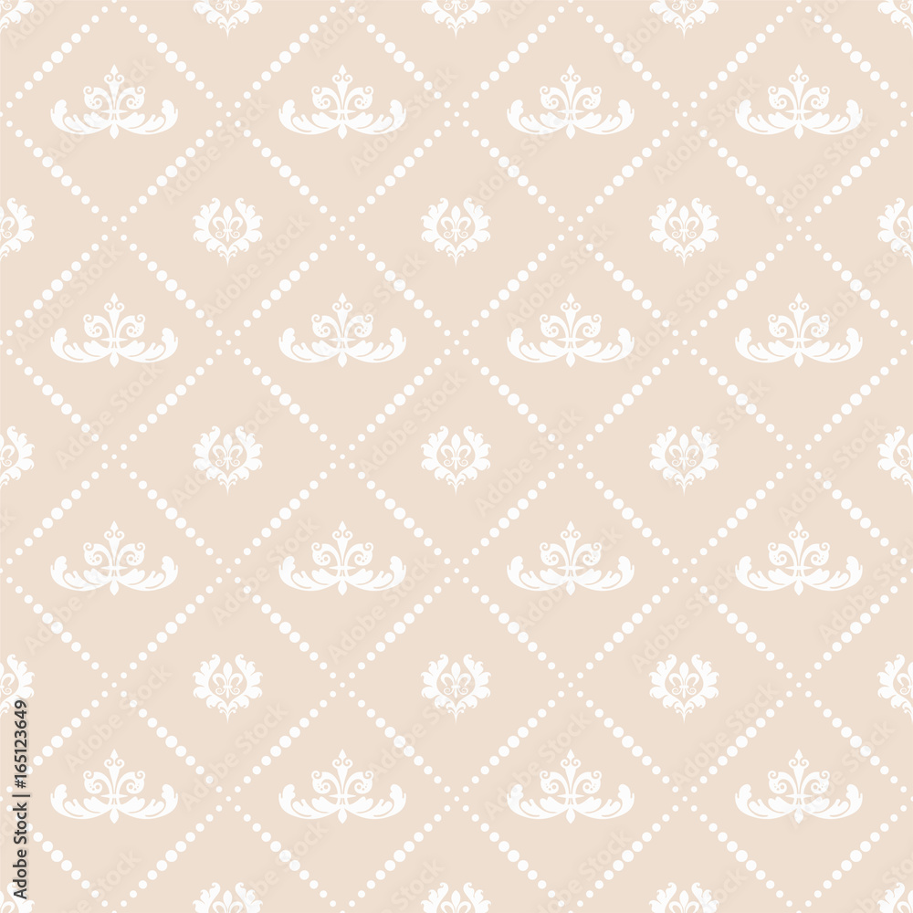 Fototapeta premium Seamless Wallpaper Damask