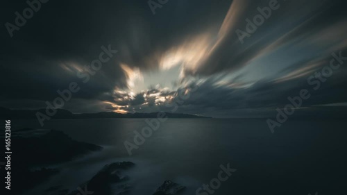 津軽海峡 今別町の夕暮れ ４Ｋ タイムラプス ②