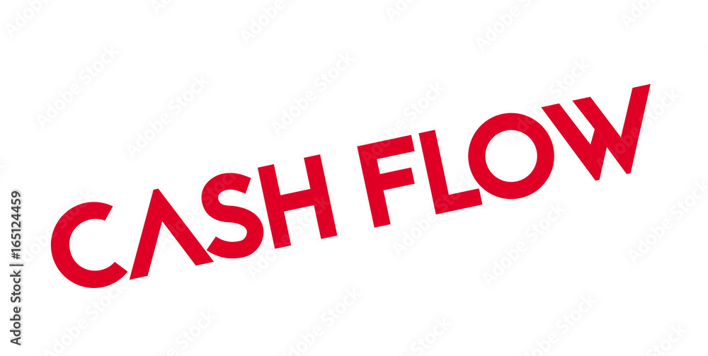 Fototapeta premium Cash Flow rubber stamp. Grunge design with dust scratches. Effects can be easily removed for a clean, crisp look. Color is easily changed.