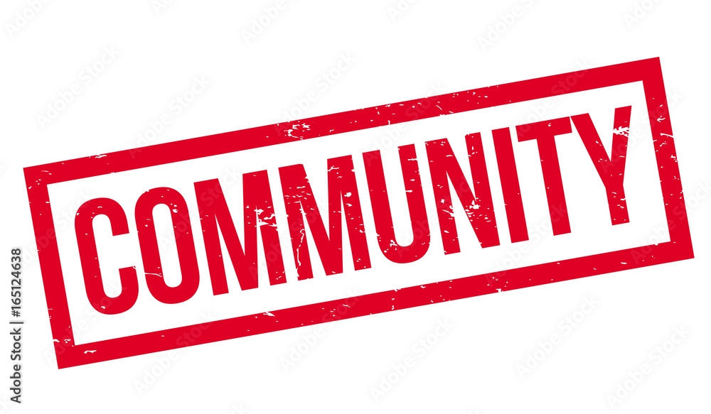 Community rubber stamp. Grunge design with dust scratches. Effects can be easily removed for a clean, crisp look. Color is easily changed. Community rubber stamp. Grunge design with dust scratches. Effects can be easily removed for a clean, crisp look. Color is easily changed.