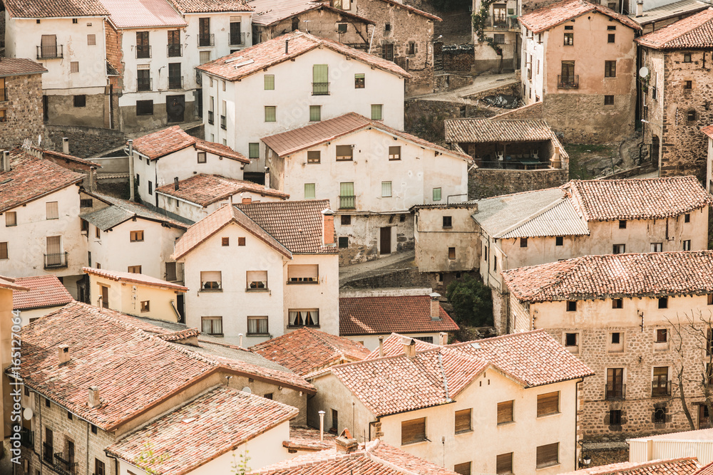 set of houses in a small village in la rioja set of houses in a small village in la rioja