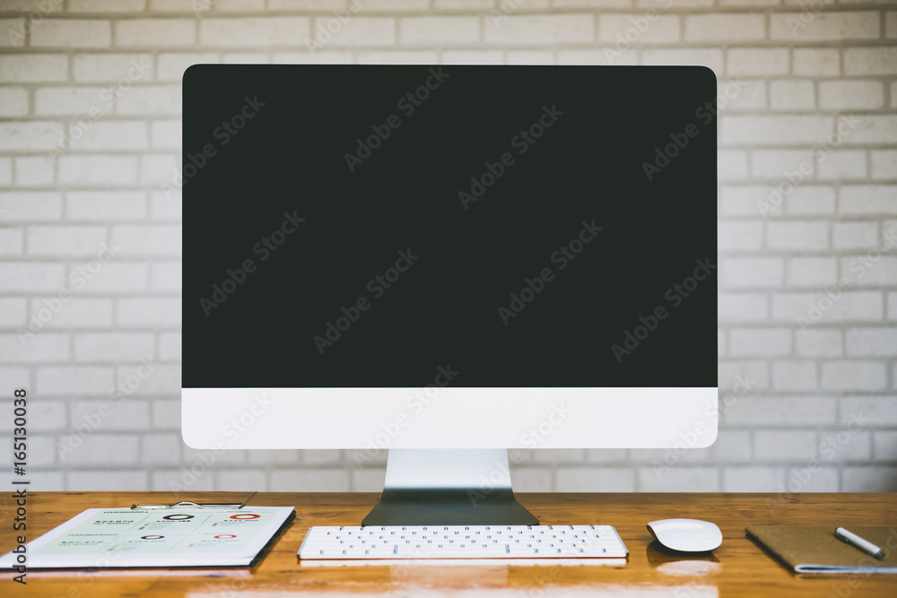 Looking for direction and inspiration, Business working at an office, Office desk table with computer, supplies, flower. Top view. Copy space for text Looking for direction and inspiration, Business working at an office, Office desk table with computer, supplies, flower. Top view. Copy space for text