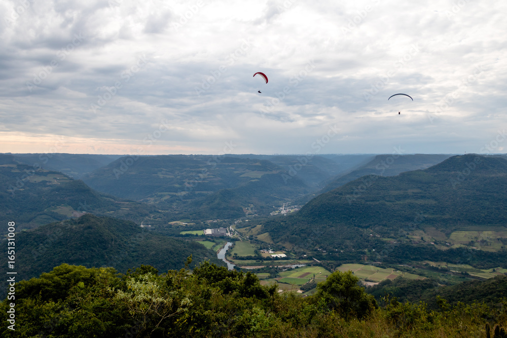 Paragliding at Ninho das Aguias (Eagle's Nest) - Nova Petropolis, Rio Grande do Sul, Brazil Paragliding at Ninho das Aguias (Eagle's Nest) - Nova Petropolis, Rio Grande do Sul, Brazil