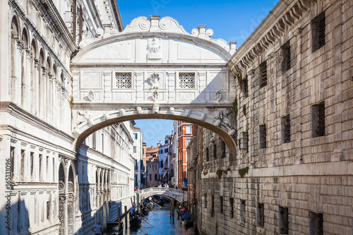 VENICE, ITALY - June 27, 2016: Bridge of Sighs