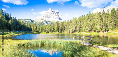 Fototapeta Naklejka Na Ścianę i Meble -  Mountain landscape of Dolomiti Region, Italy.