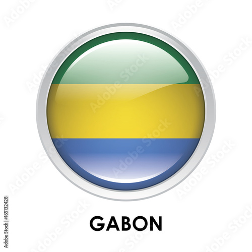 Free Download Round flag of Gabon - GFXLoad