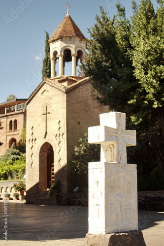 The Cathedral of Sioni or the Cathedral of the Assumption of the Virgin in the old city of Tbilisi. photo