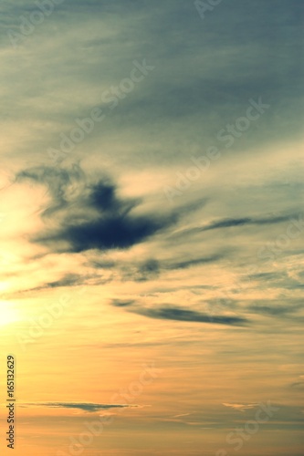 Twilight sunset sky texture background. 