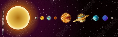 solar system planets and sun