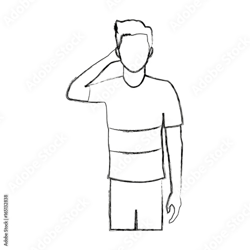 young man avatar character people design