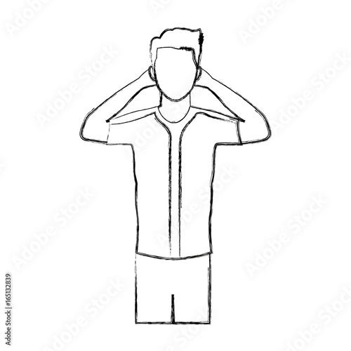 young man avatar character people design