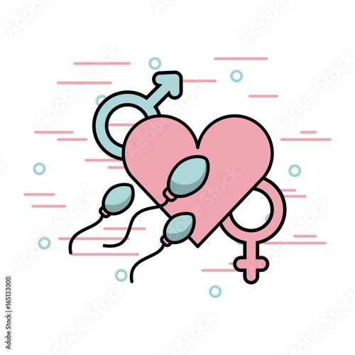 Female fertilization process icon vector illustration design graphic