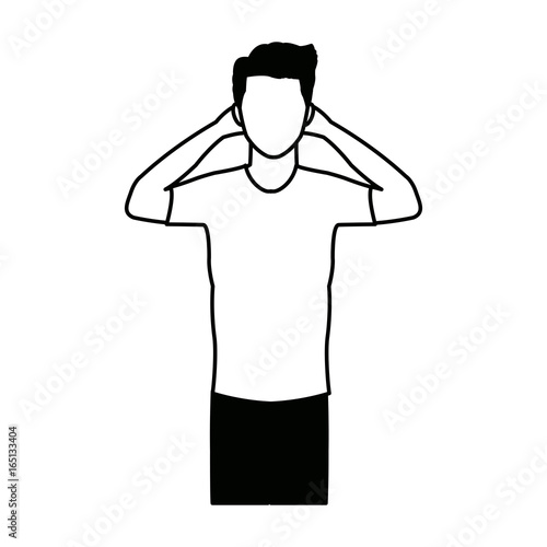 young man avatar character people design
