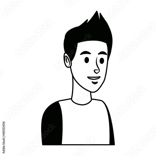young man avatar character people design