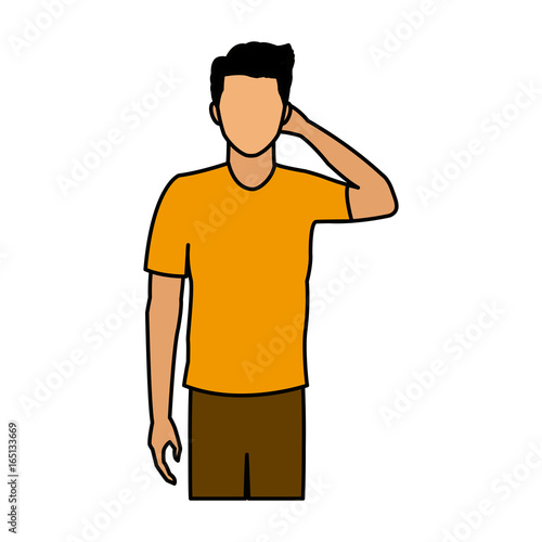 young man avatar character people design