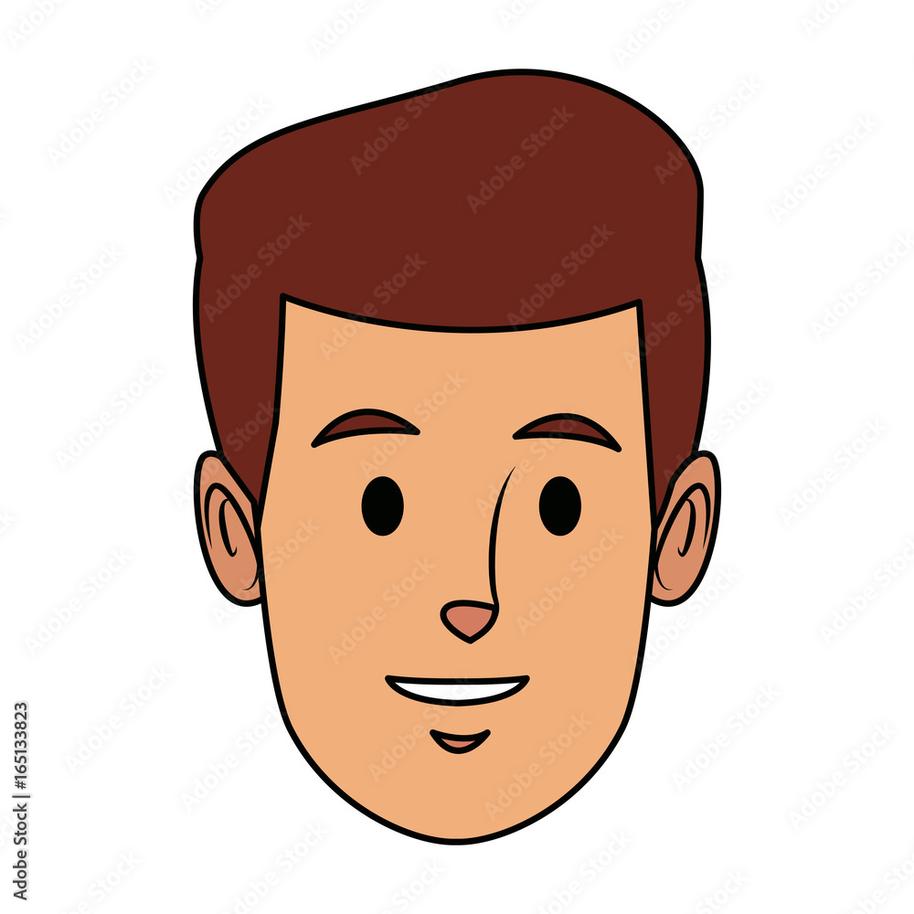 portrait man delivery face character person