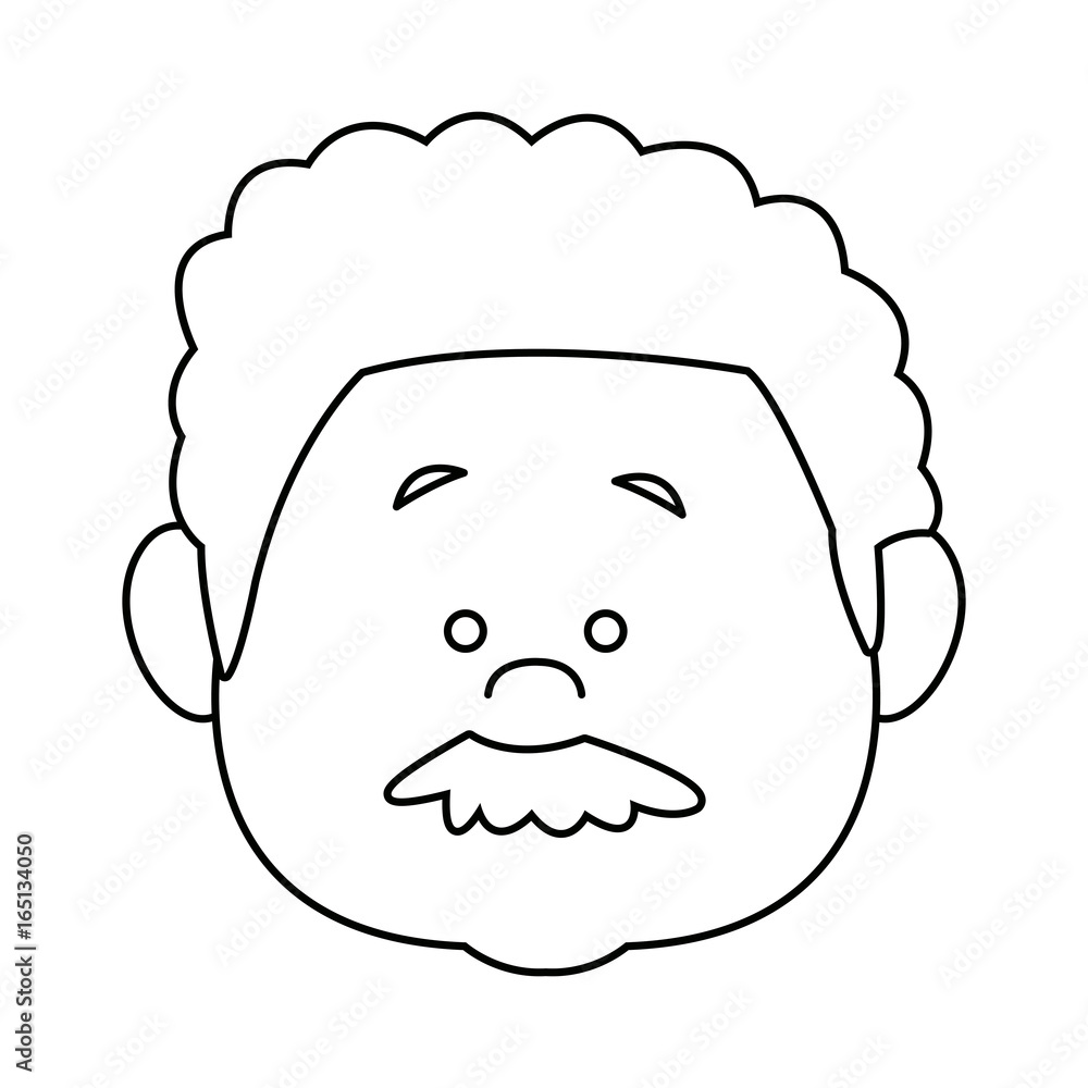 profile man face character person head cartoon profile man face character person head cartoon