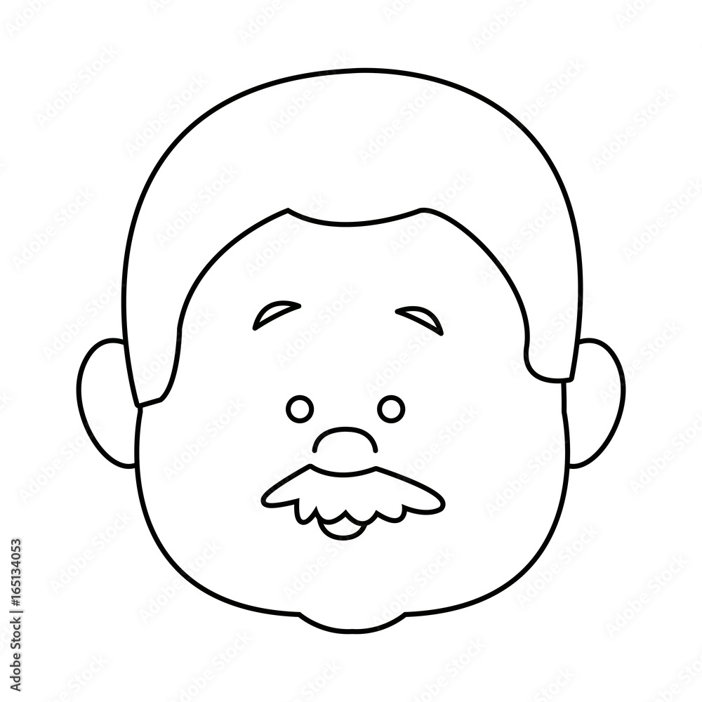 profile man face character person head cartoon profile man face character person head cartoon