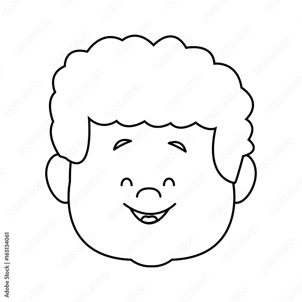 little boy face smile expression cartoon kid little boy face smile expression cartoon kid