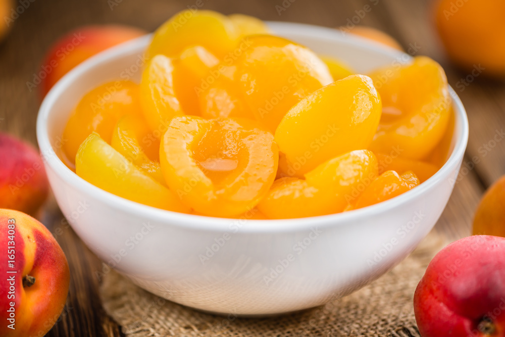 Portion of pickled Apricots Portion of pickled Apricots