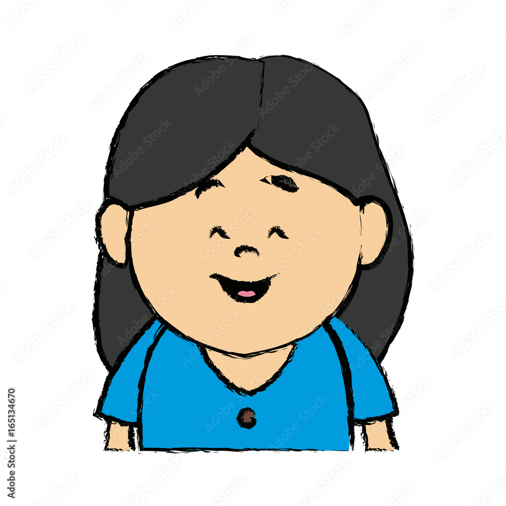 portrait woman smiling cartoon person avatar portrait woman smiling cartoon person avatar