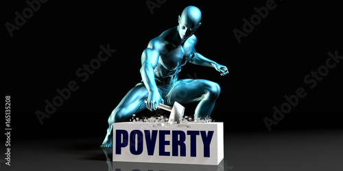Obraz na plátně Get Rid of Poverty