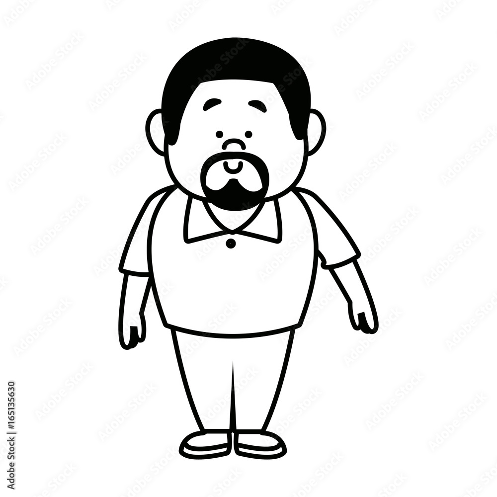 man male cartoon standing senior person character man male cartoon standing senior person character