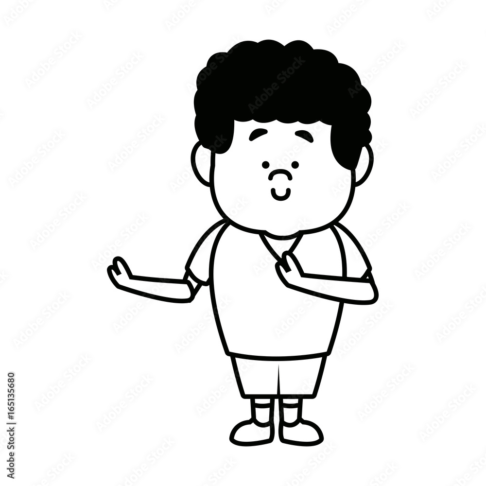 standing young boy child people character male standing young boy child people character male