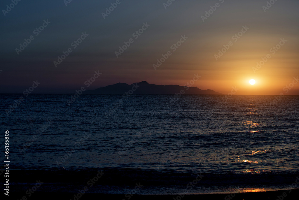 Sunrise over the sea