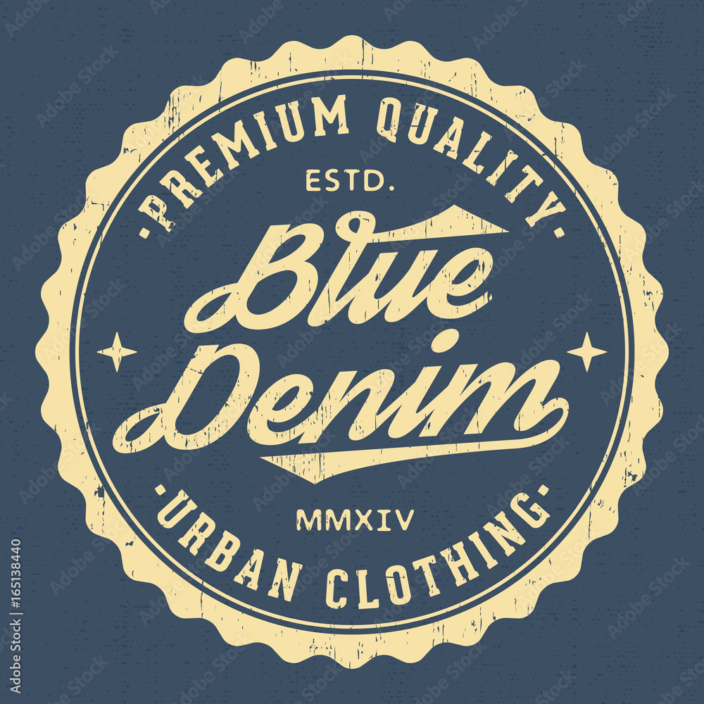 Blue Denim Urban Clothing - Tee Design For Print