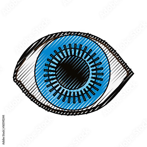 Surveillance eye symbol