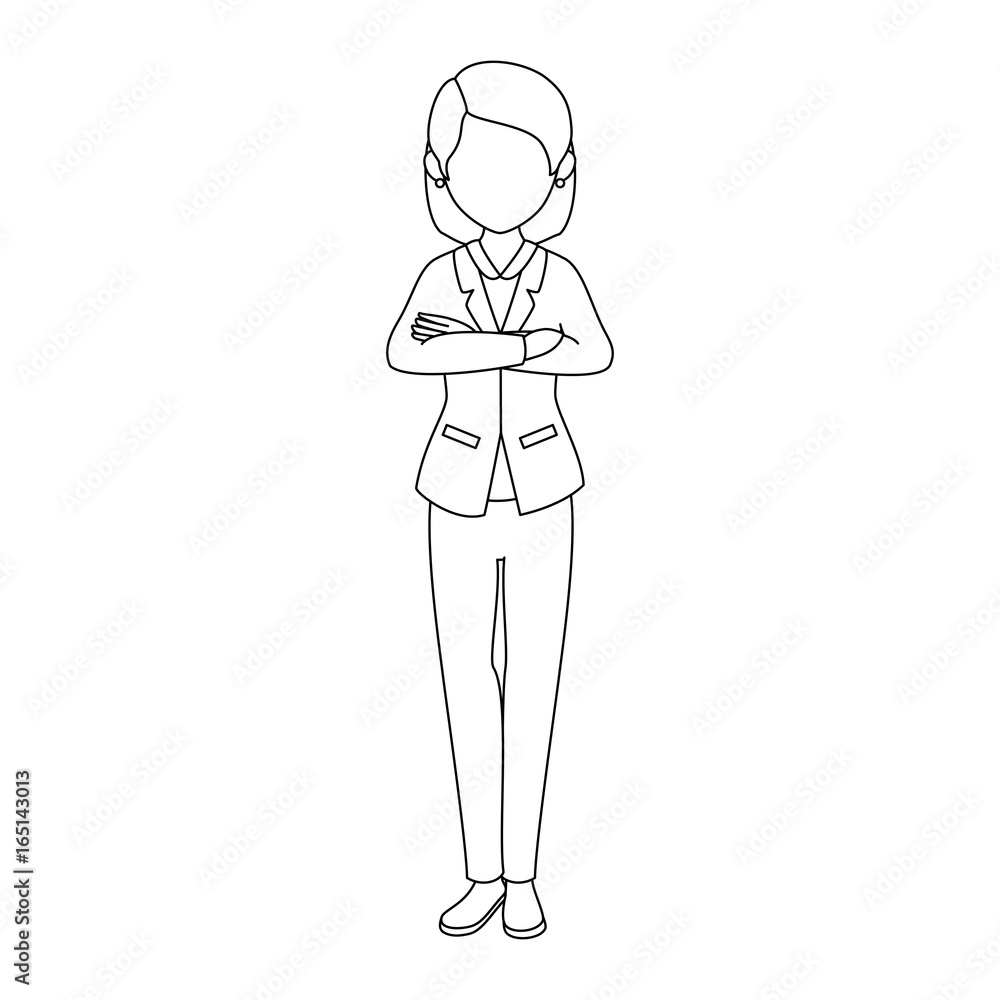 avatar woman standing and wearing casual clothes icon over white background vector illustration avatar woman standing and wearing casual clothes icon over white background vector illustration