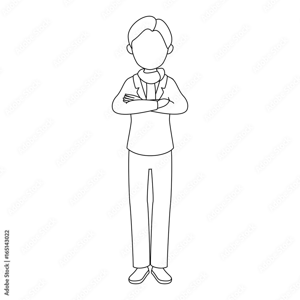 avatar man standing and wearing casual clothes icon over white background vector illustration avatar man standing and wearing casual clothes icon over white background vector illustration