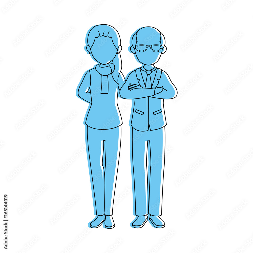 avatar couple with casual clothes icon over white background colorful design vector illustration avatar couple with casual clothes icon over white background colorful design vector illustration