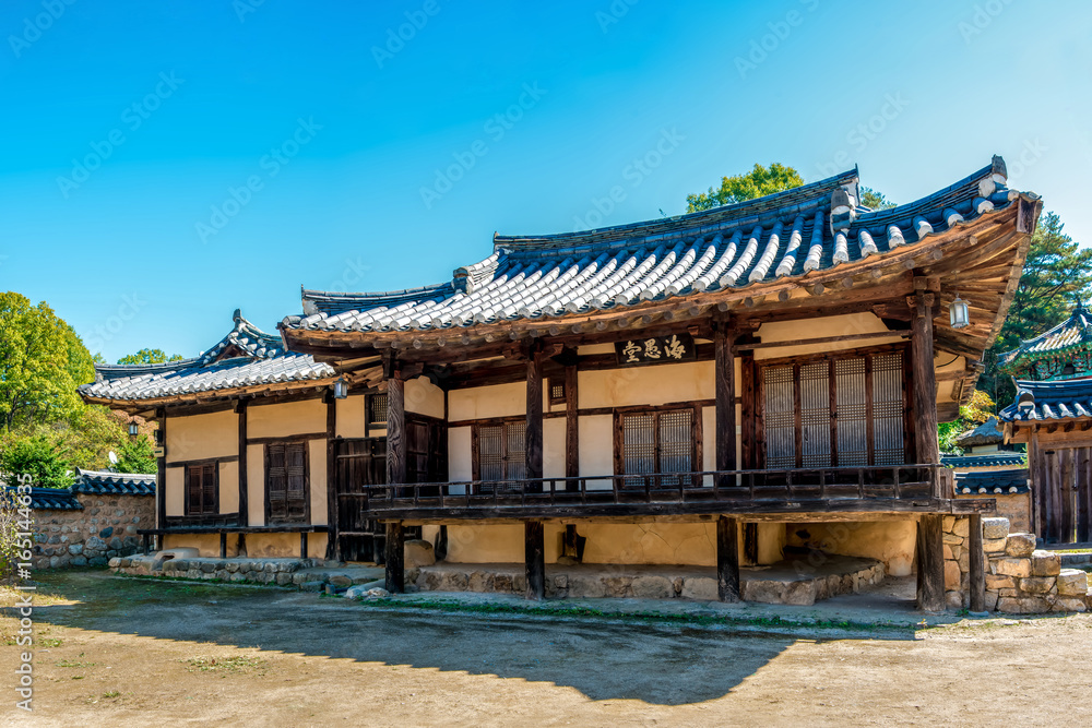 Youngju, Gyeongsangbuk-do, South Korea - Haeudang's Old House. Youngju, Gyeongsangbuk-do, South Korea - Haeudang's Old House.