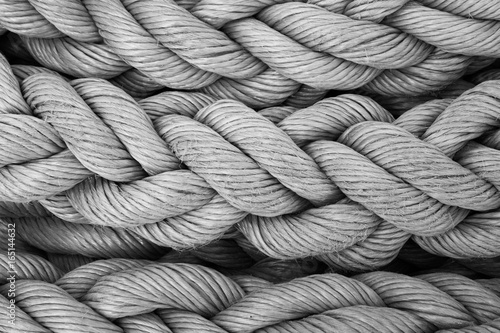 Thick rope in close up