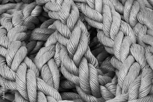 Thick rope in close up