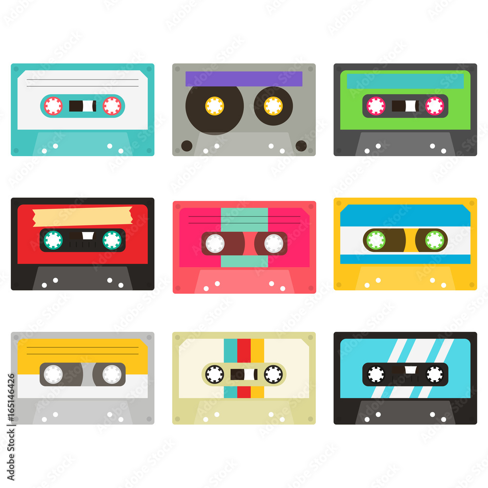 Obraz premium Cassette Tape Collection