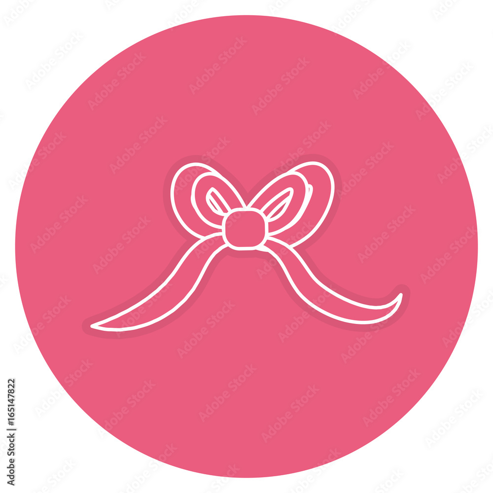 bown ribbon decorative icon vector illustration design bown ribbon decorative icon vector illustration design
