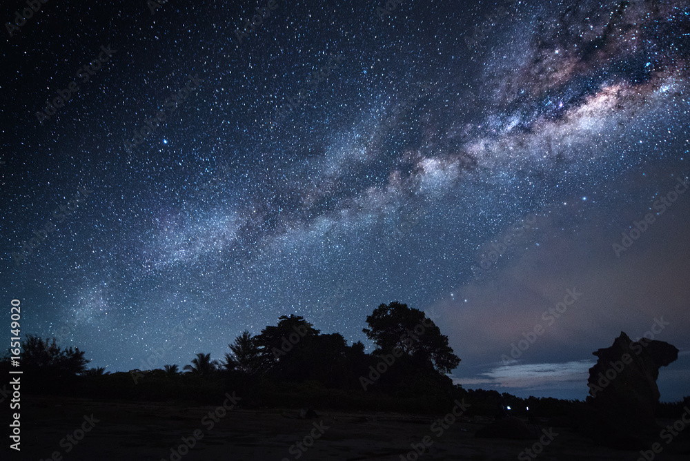 Starry night with milkyway( Visible noise due to high ISO, soft focus, Shallow DOF, Slight motion blur) Starry night with milkyway( Visible noise due to high ISO, soft focus, Shallow DOF, Slight motion blur)