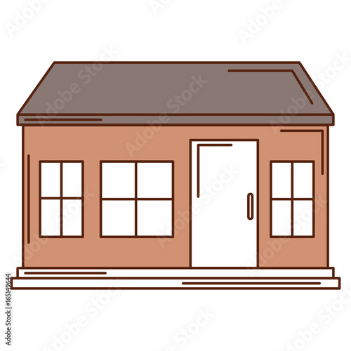 exterior house isolated icon vector illustration design