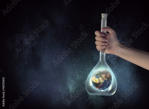 Globe in glass tube © Sergey Nivens